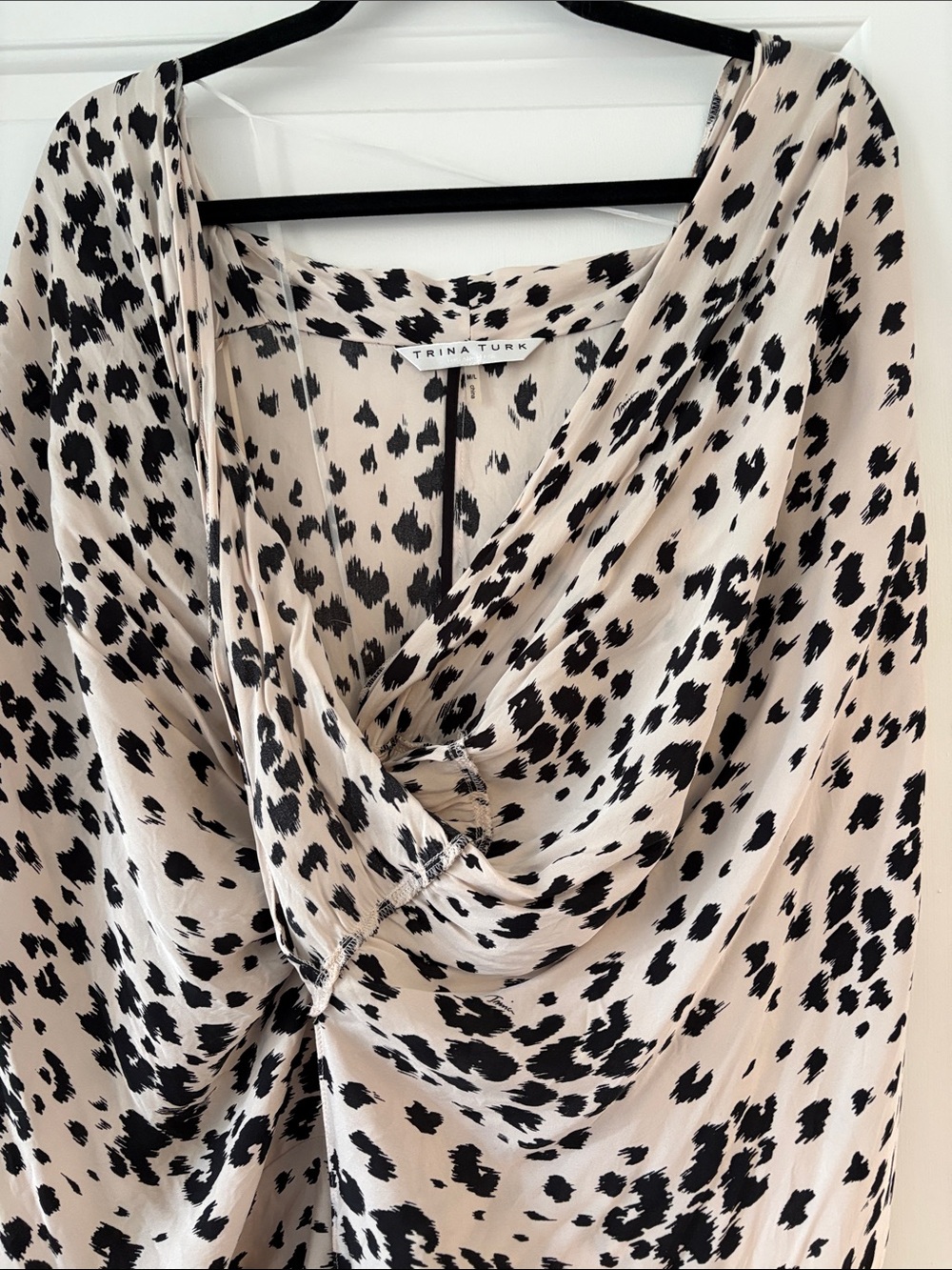 Preowned Trina Turk Animal Print Top Size M/L